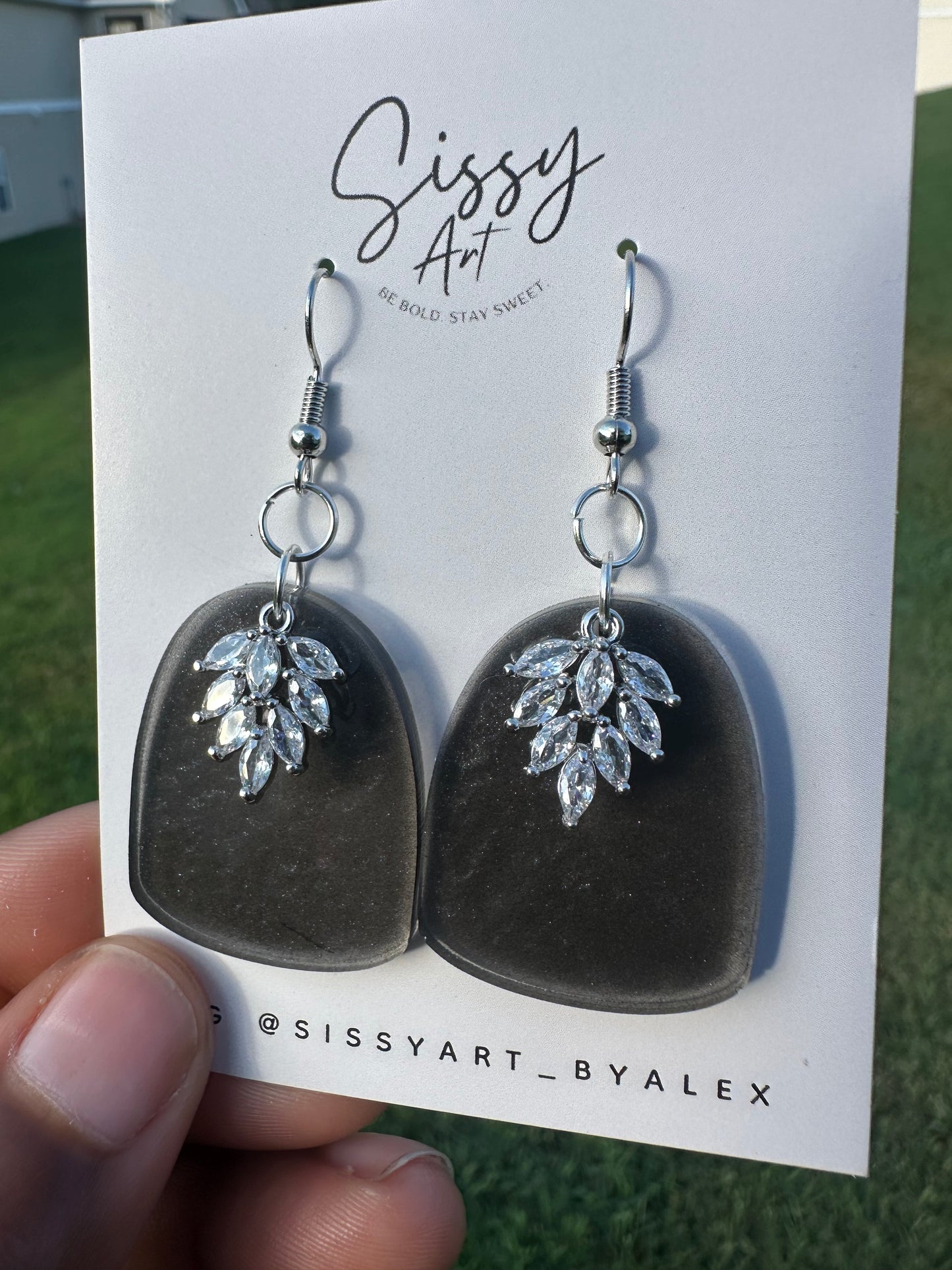Everyday Arch Earrings - Black