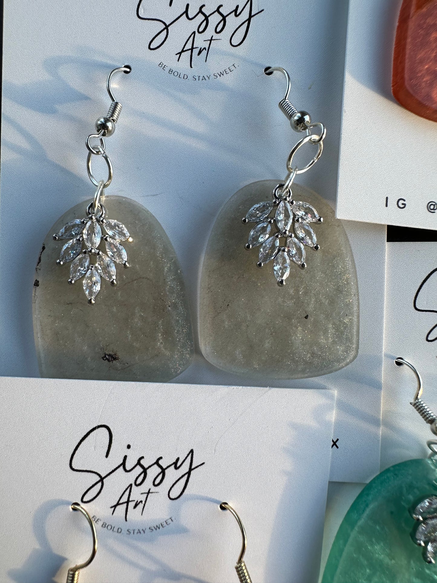 Everyday Arch Earrings - Earthy Green