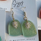 Everyday Arch Earrings - Green