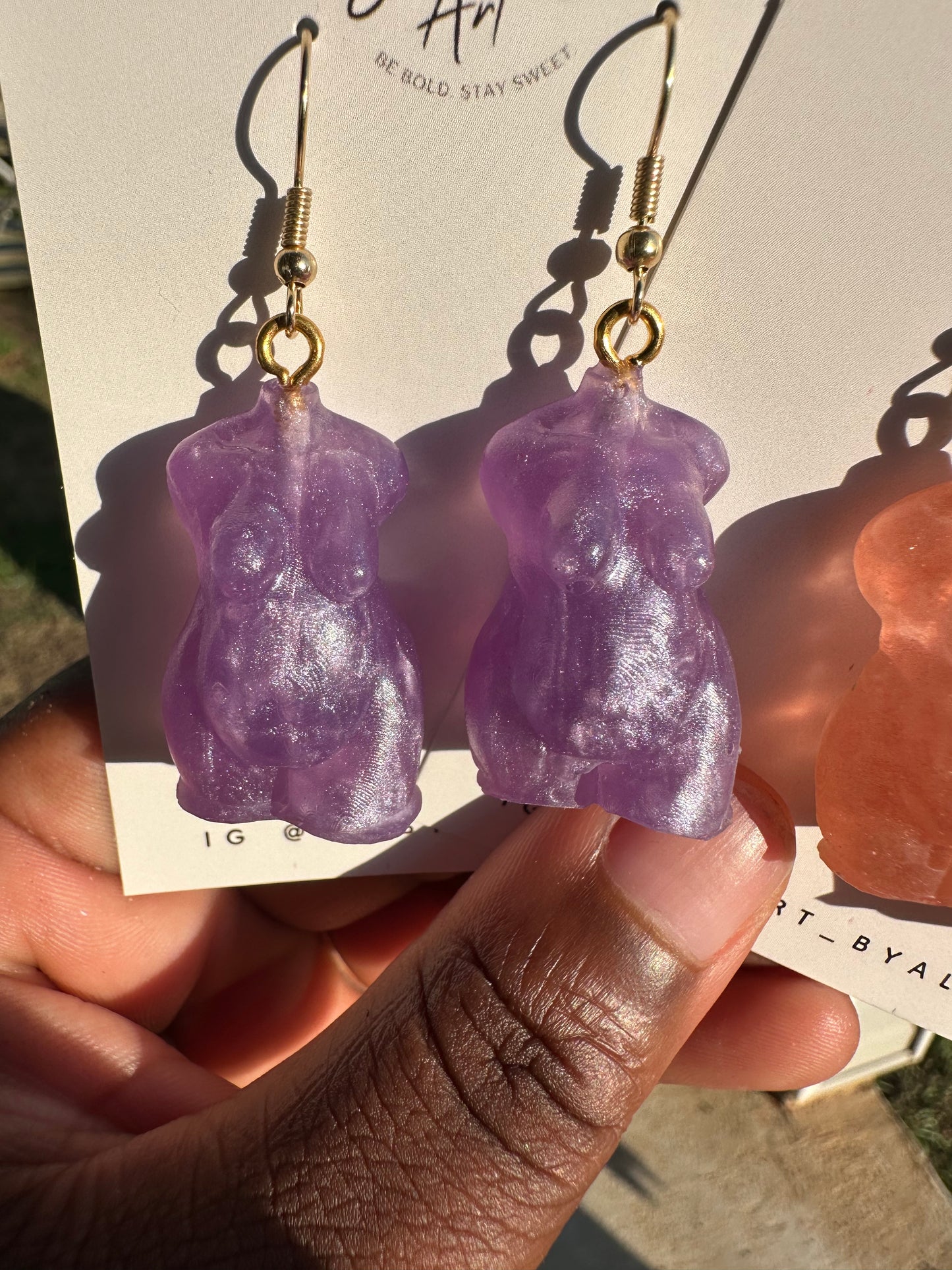 Dessert Goddess Earrings - Purple