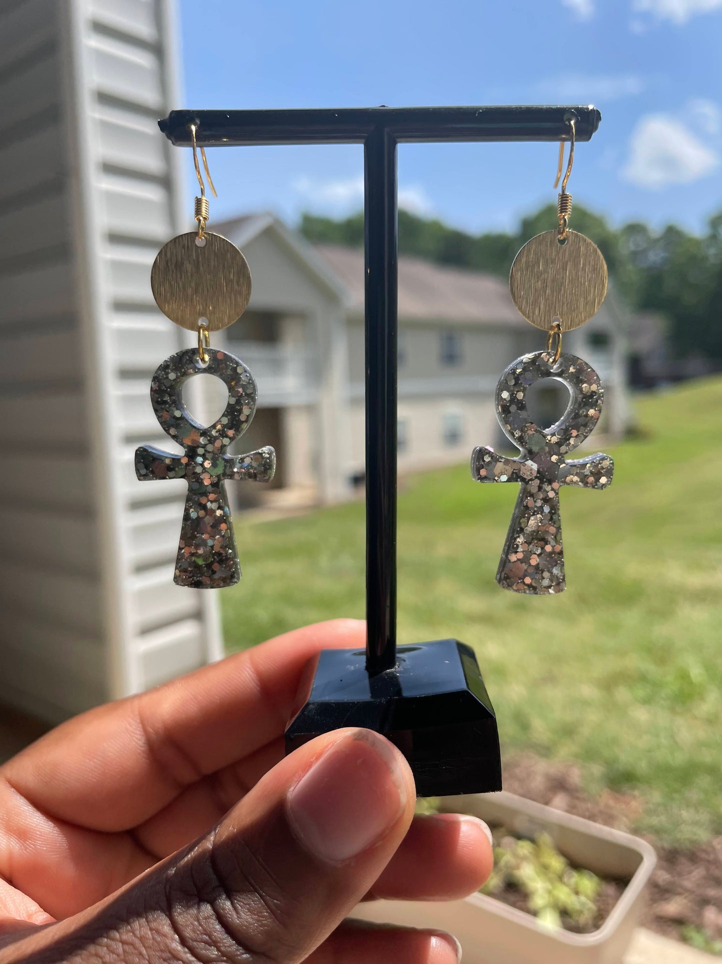 Ankh Earrings