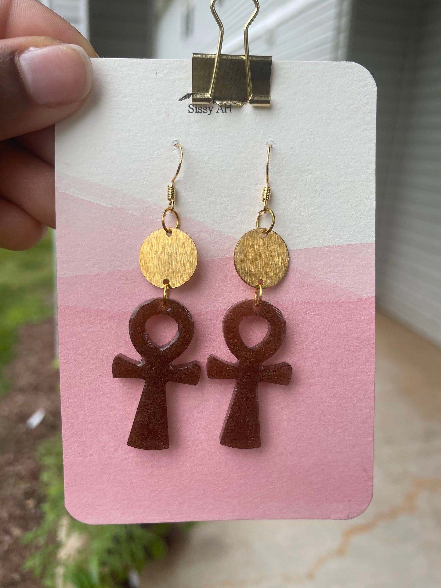 Ankh Earrings