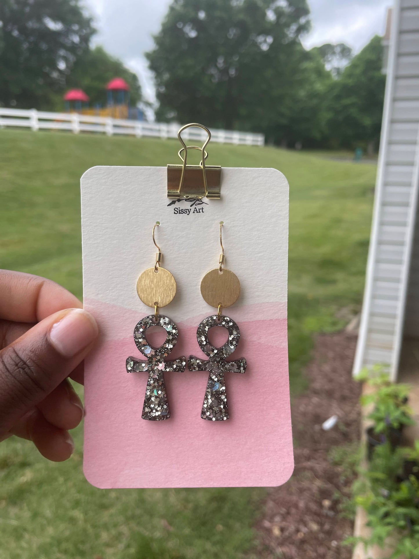 Ankh Earrings