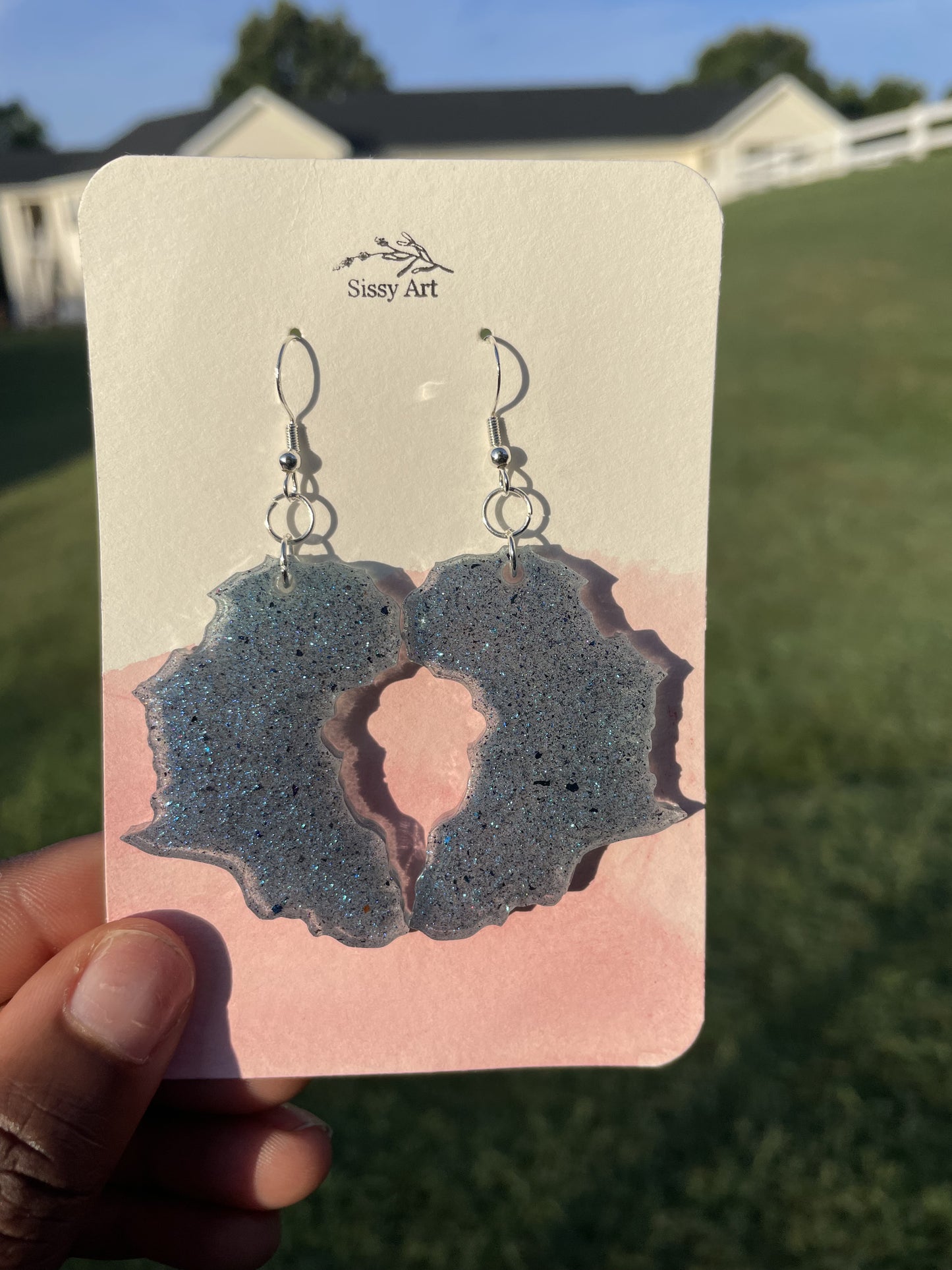 African Map Earrings