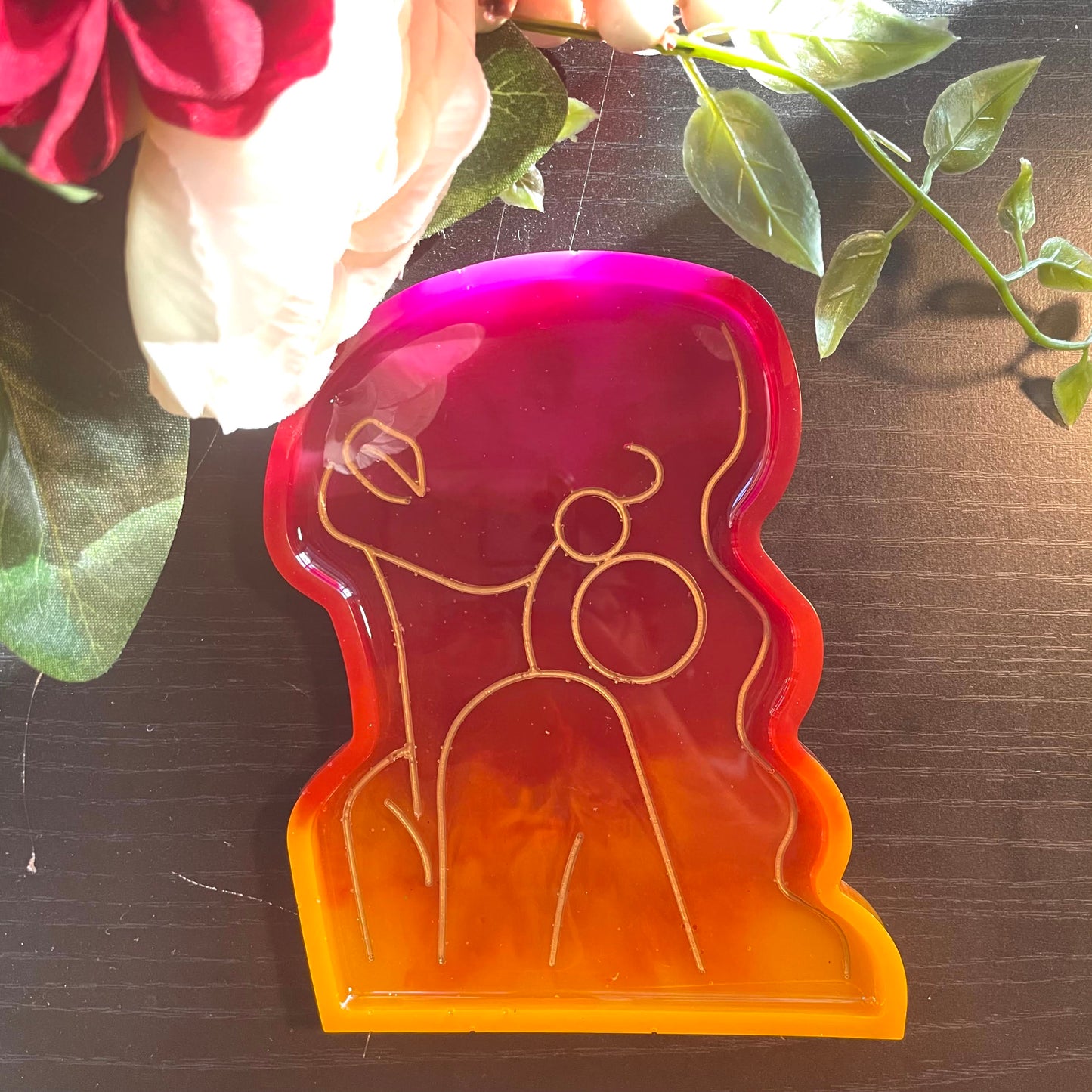 Abstract Woman Vanity Tray