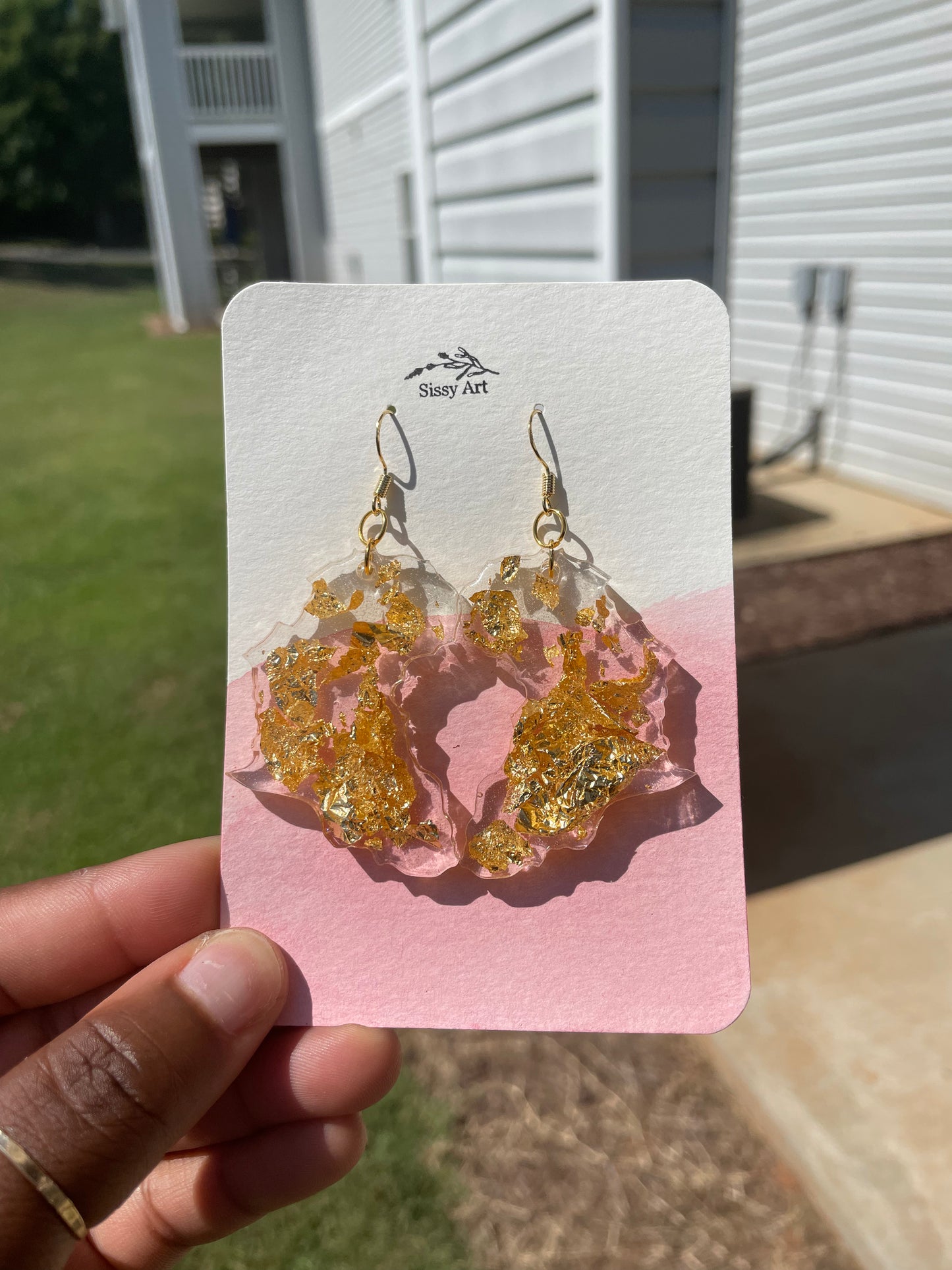 African Map Earrings